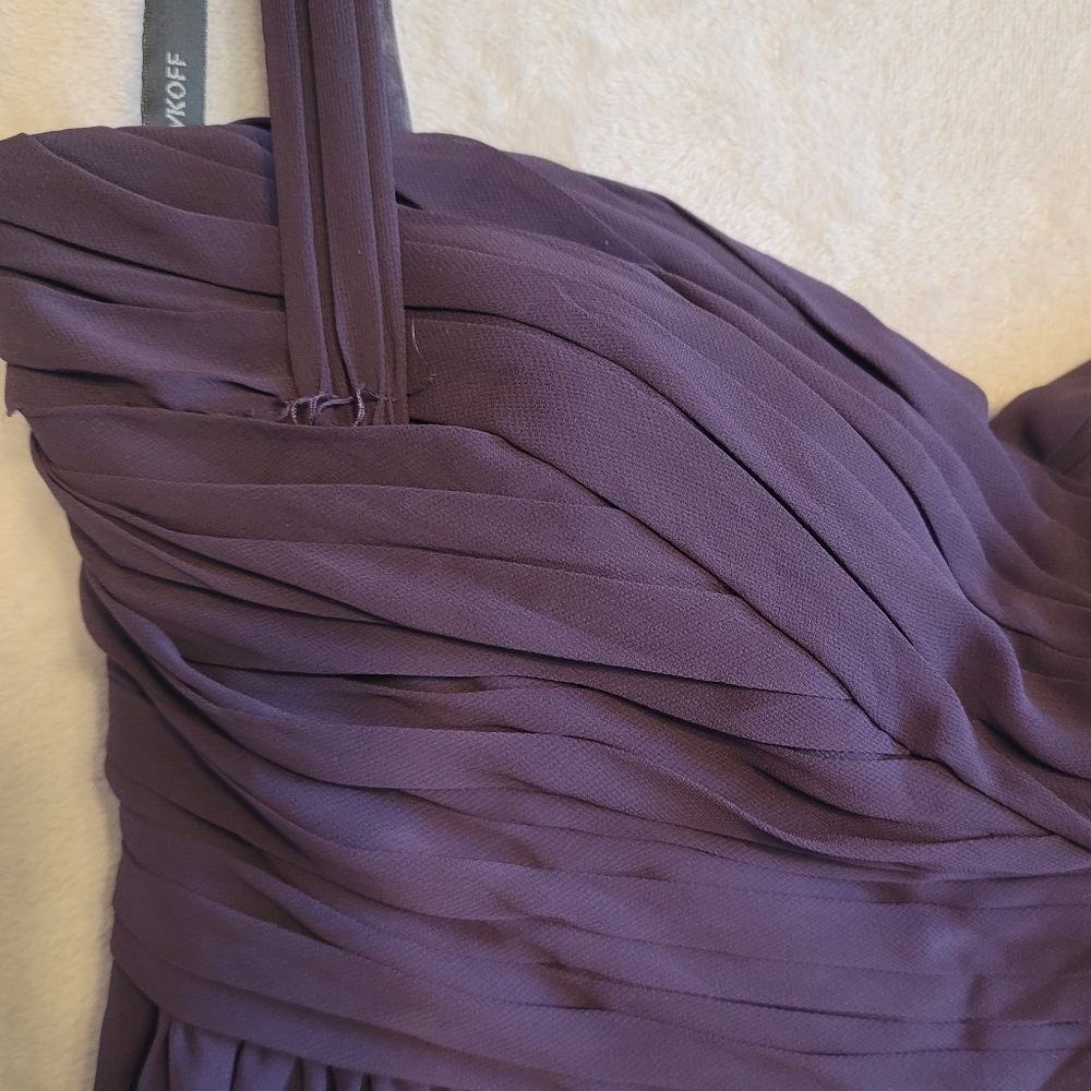 Bill Levkoff Elegant Purple Evening Dress Size 12 - Picture 7 of 7